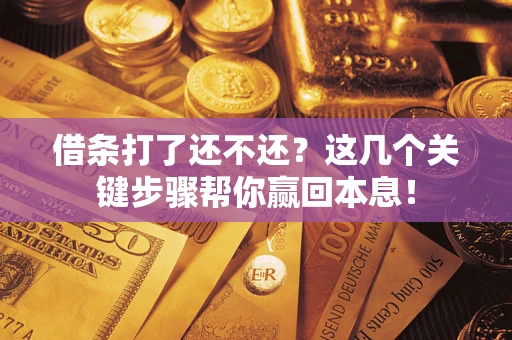 济南借条打了还不还？这几个关键步骤帮你赢回本息！
