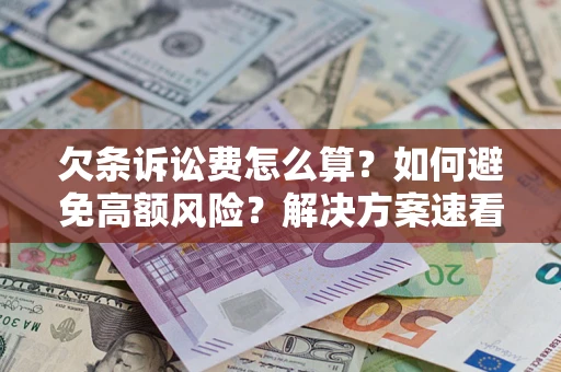 济南欠条诉讼费怎么算？如何避免高额风险？解决方案速看！
