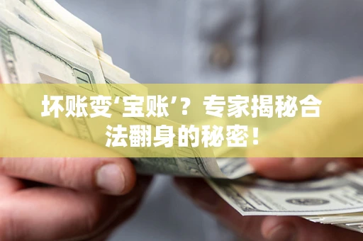 济南坏账变‘宝账’？专家揭秘合法翻身的秘密！